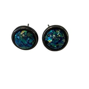 Urban Outfitters Elegant Blue opal  Stud Earrings